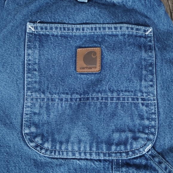 Carhartt dungaree fit carpenter jeans Men's Size 38-32 - Picture 13 of 14